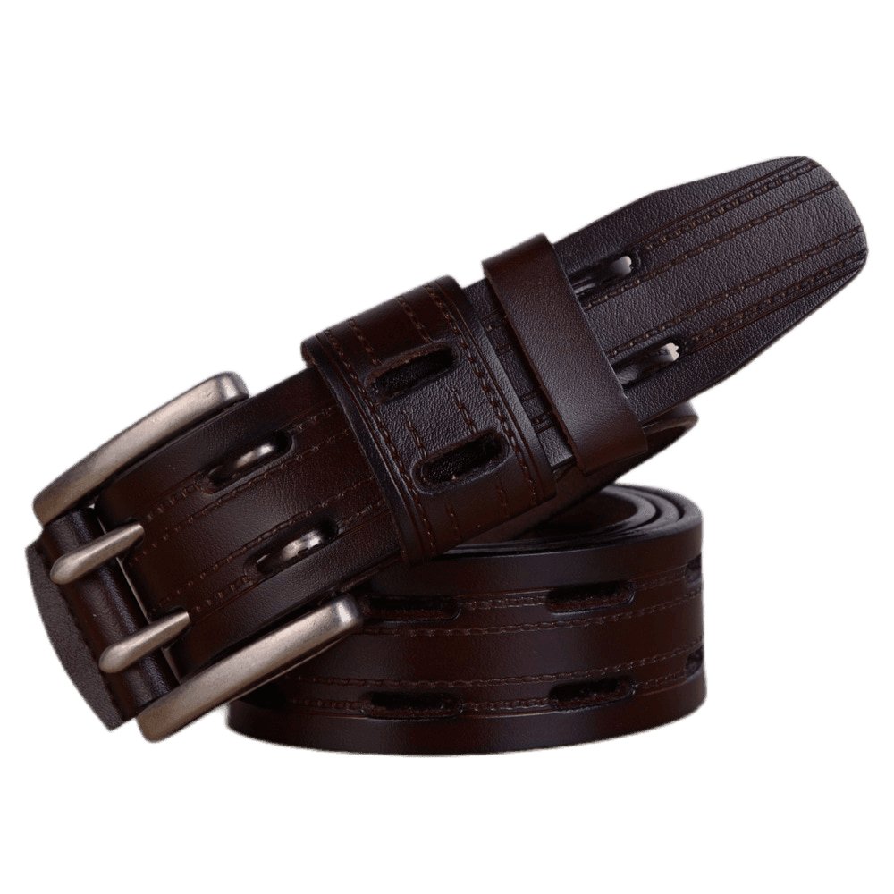 Belt Casual in leather for men, model Micah - Zictor