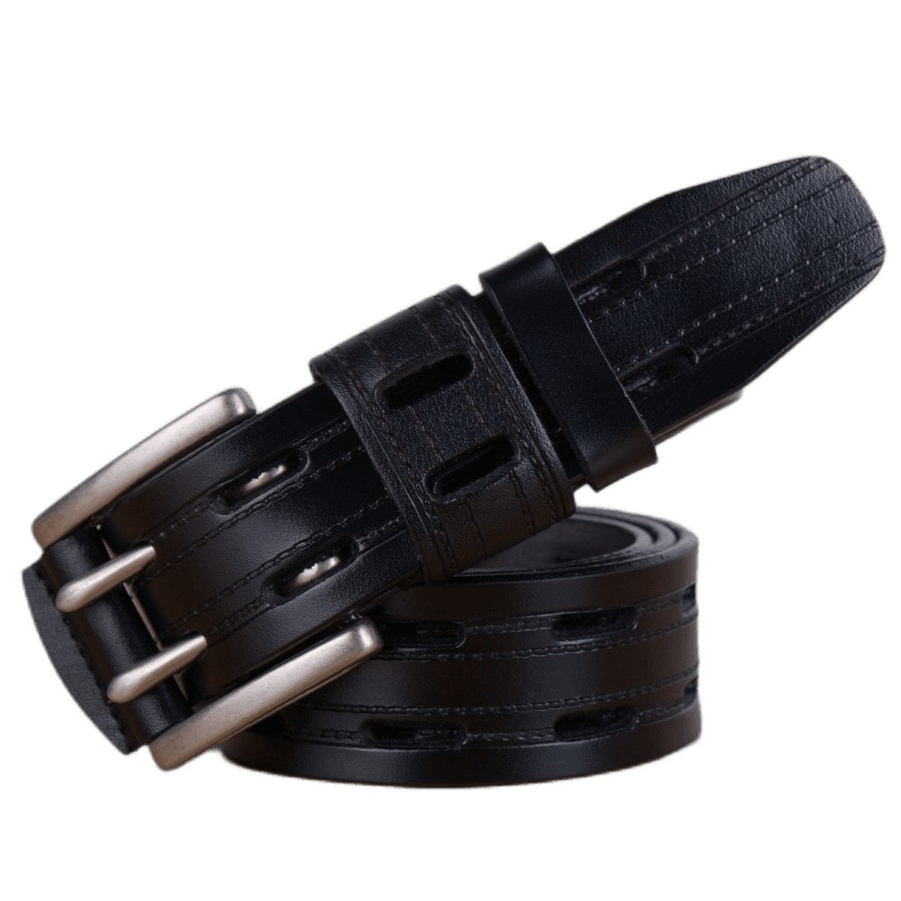 Belt Casual in leather for men, model Micah - Zictor