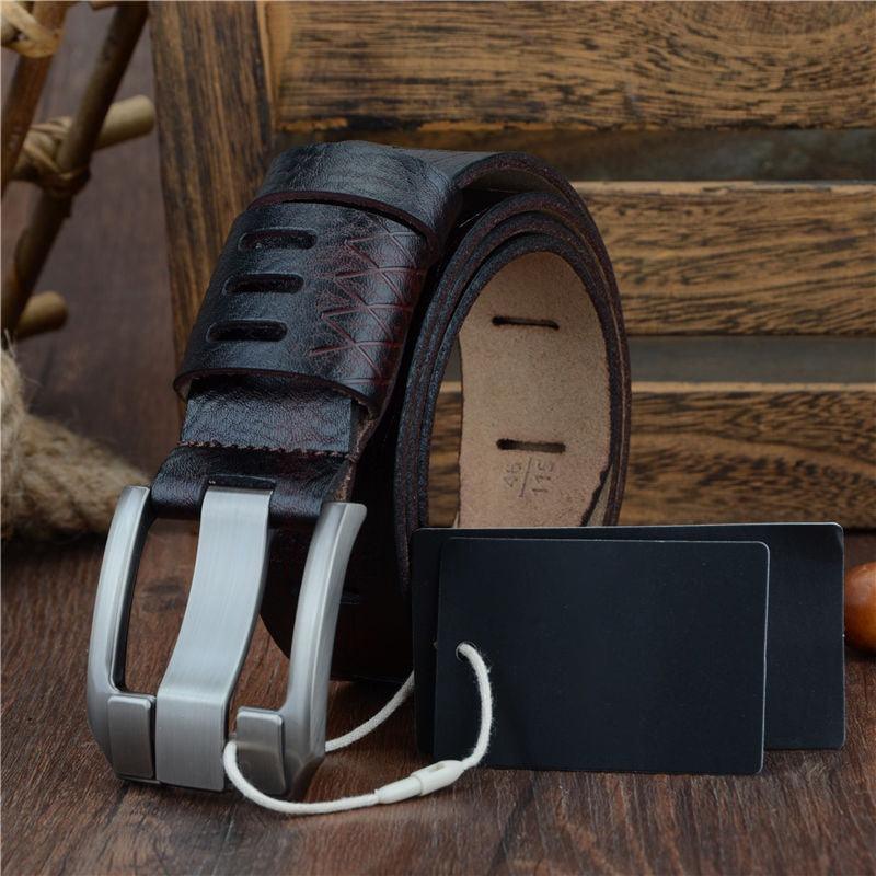 Belt Casual in leather for men, model Rebel - Zictor