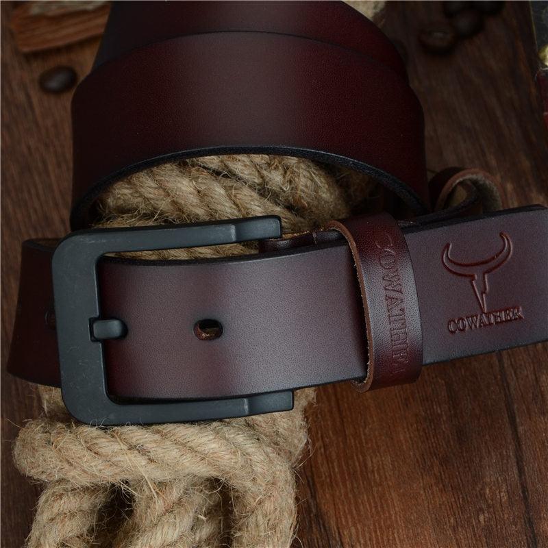 Belt In Leather For Men Model 1 Silver by Zictor