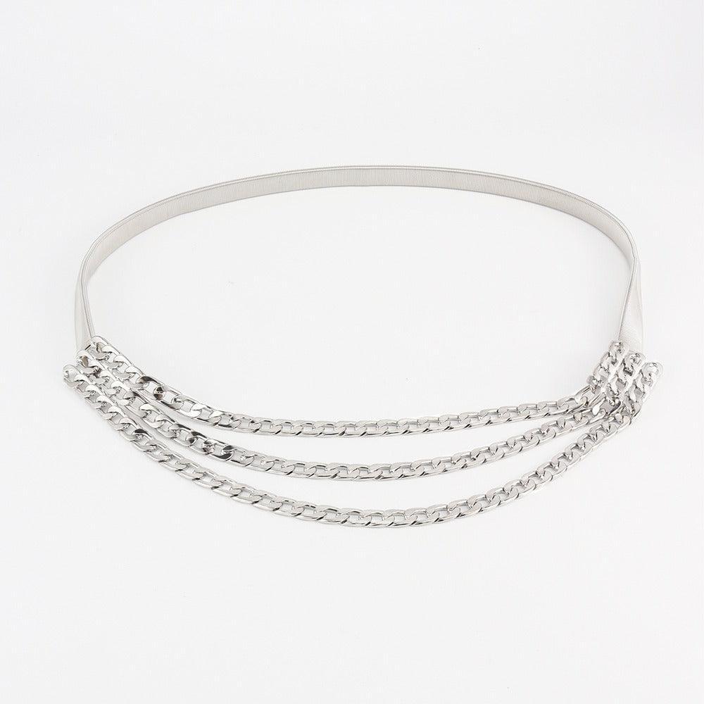 Belt chaîne for women, model Kendrixell - Zictor