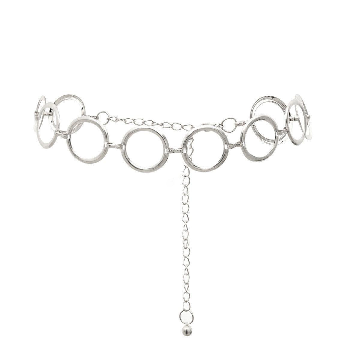 Belt chaîne for women, model Lin - Zictor