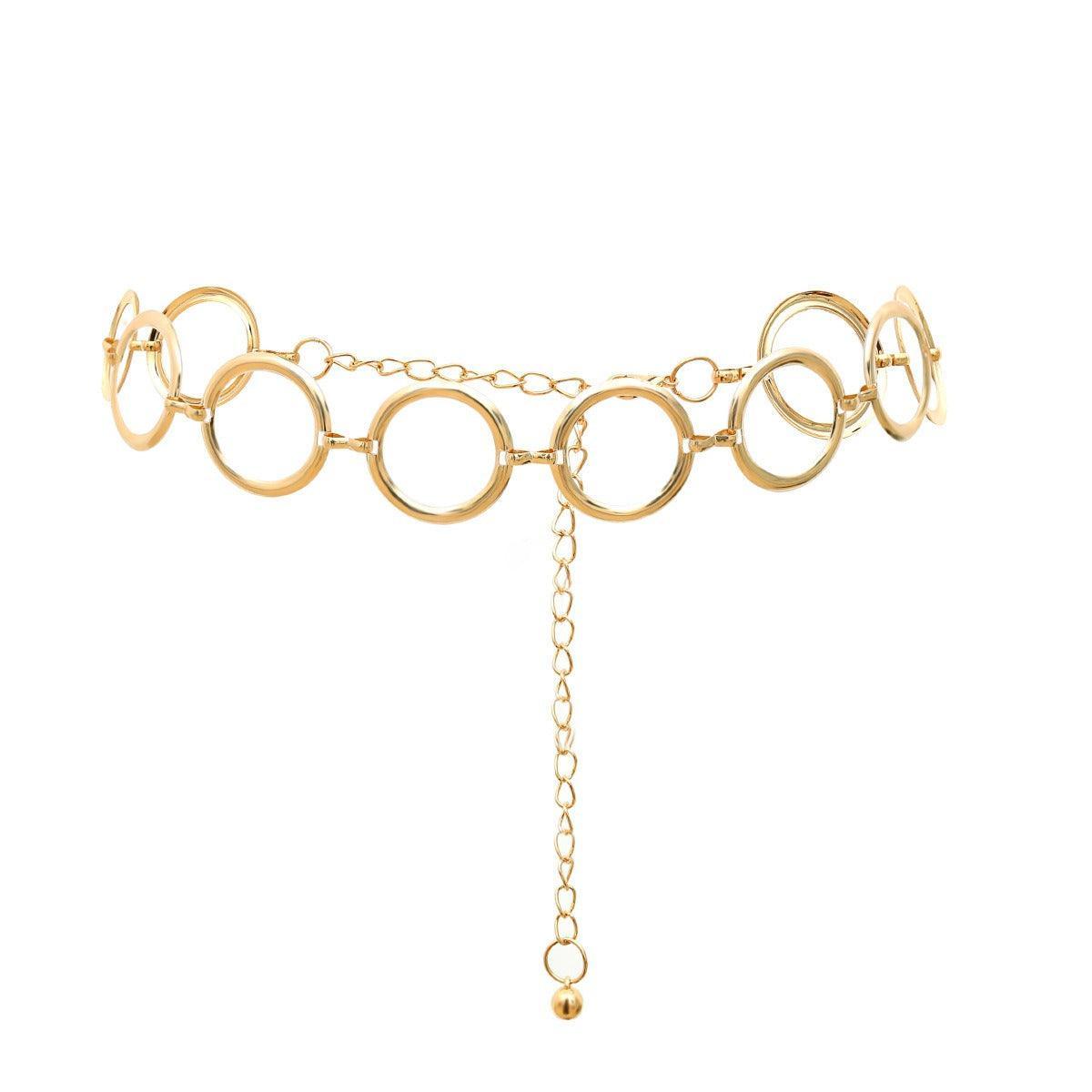 Belt chaîne for women, model Lin - Zictor
