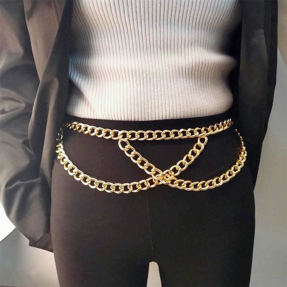 Belt chaîne for women, model Noau - Zictor