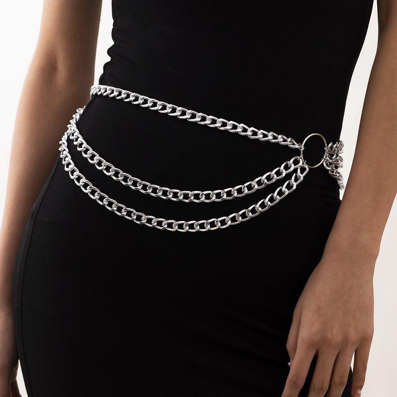Belt chaîne for women, model Rami - Zictor