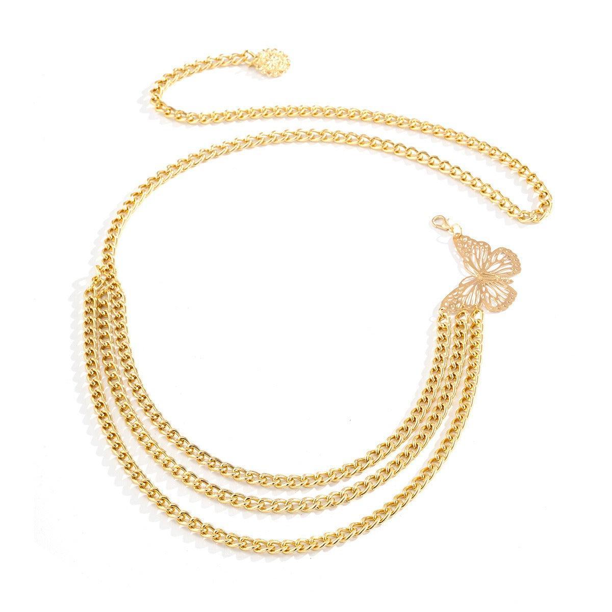 Belt chaîne for women, model Fienousa - The Boutique of the Belt
