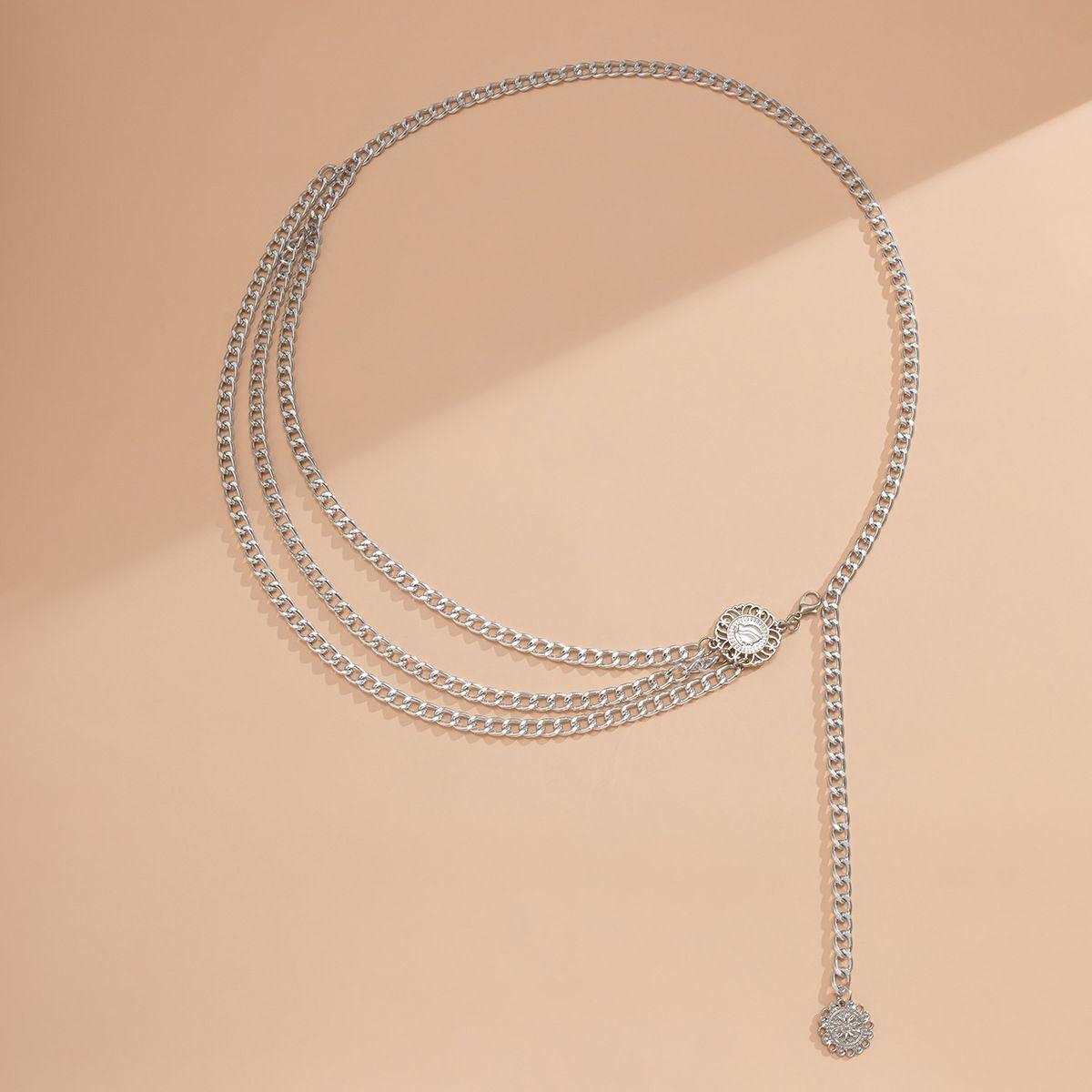 Belt chaîne for women, model Verenice - The Boutique of the Belt