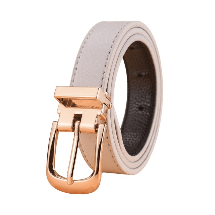 Belt child adjustable for fille ou garçon in simili vegan, buckle golden, model Payton - Zictor