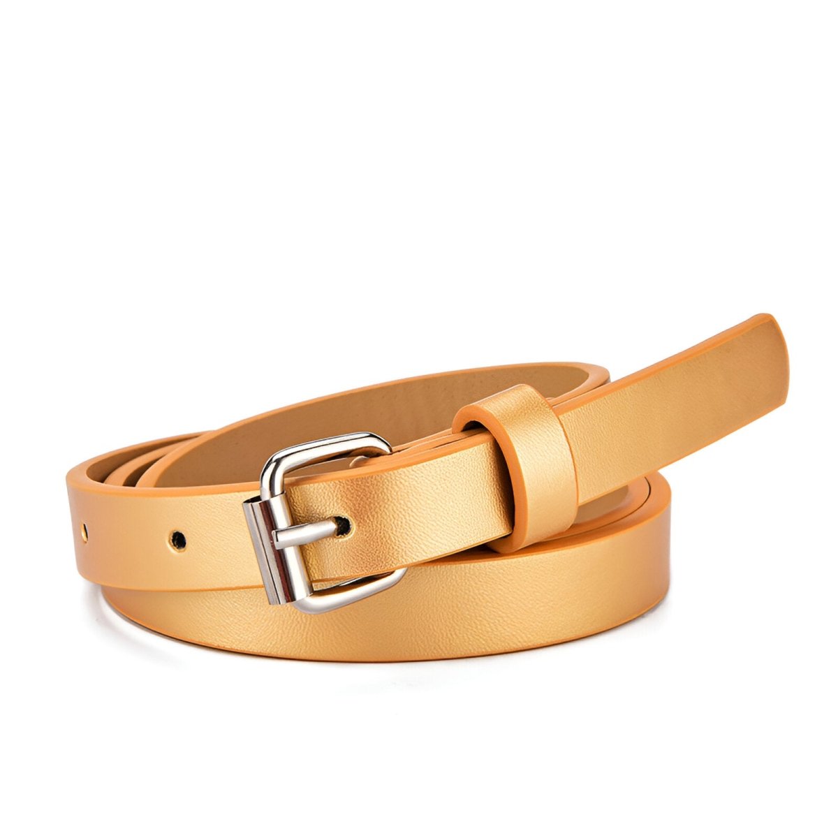 Belt child adjustable for fille ou garçon in simili vegan, buckle silver, model Jodie - Zictor