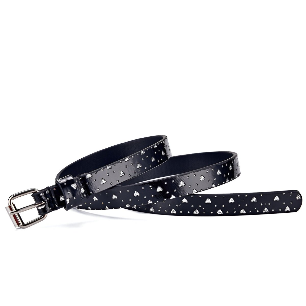 Belt Adjustable For Fille Ou Garcon In Simili Vegan Buckle Silver Model Jodie by Zictor