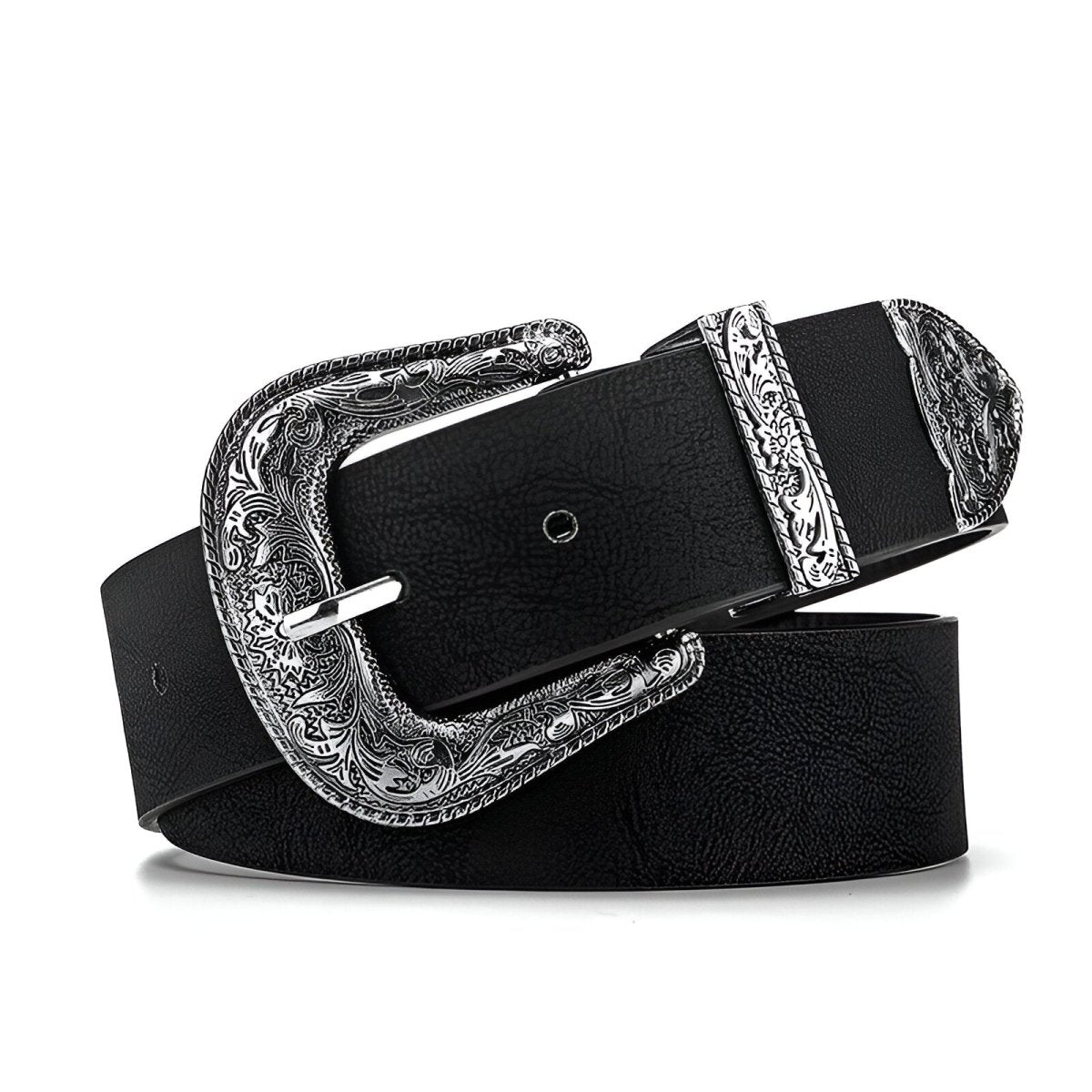 Belt Adjustable For Fille Ou Garcon In Simili Vegan Buckle Western Model Giang by Zictor