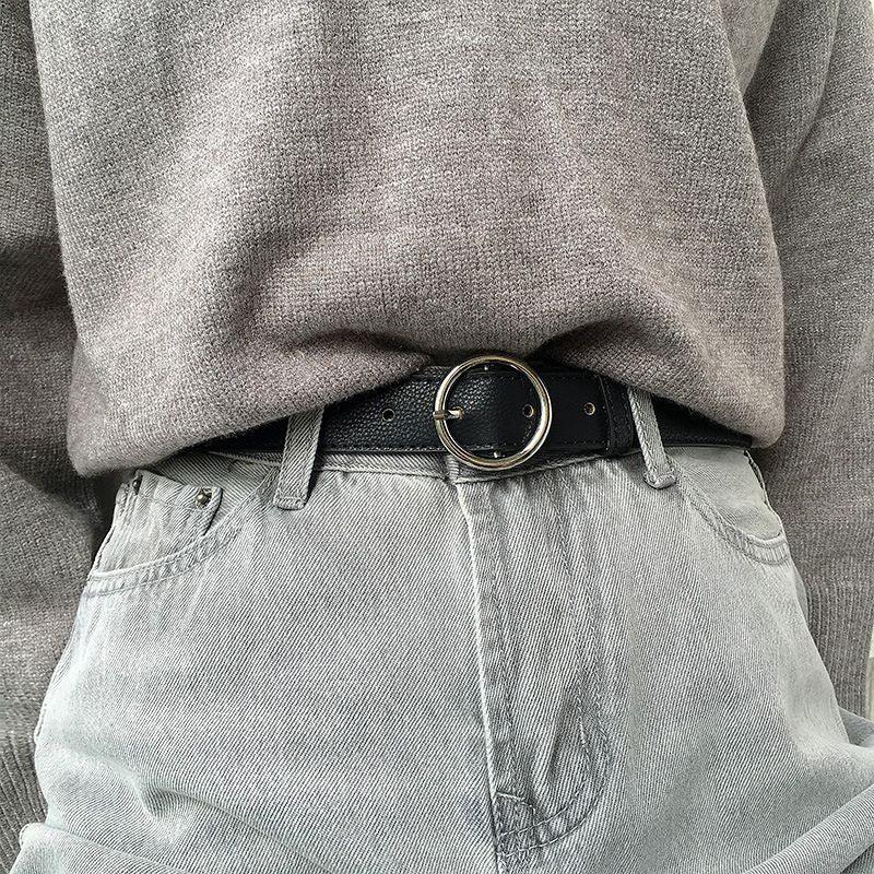 Belt For Women TO Buckle Ronde Disponible In Large Size Model Arieli by Zictor