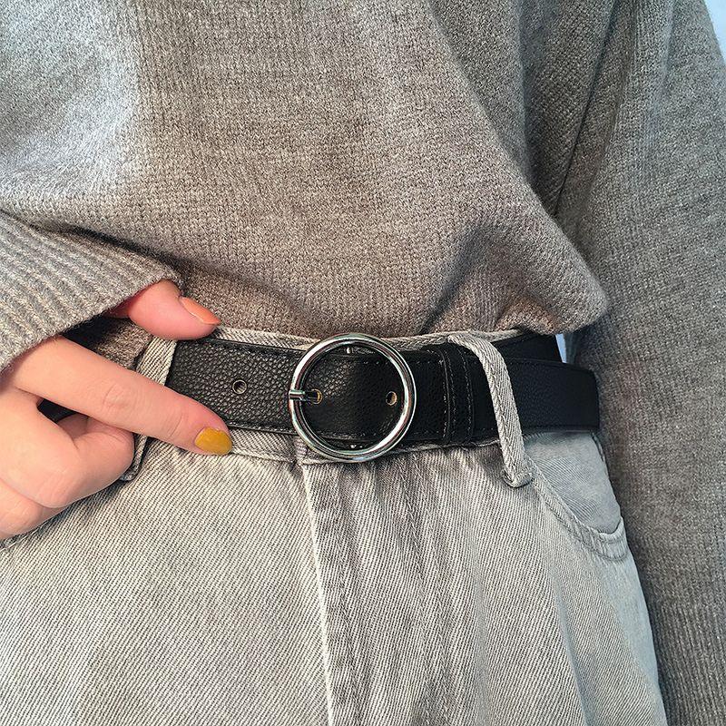 Belt For Women TO Buckle Ronde Disponible In Large Size Model Arieli by Zictor
