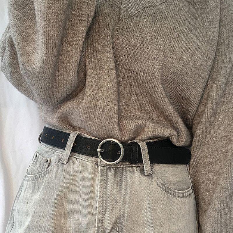 Belt For Women TO Buckle Ronde Disponible In Large Size Model Arieli by Zictor