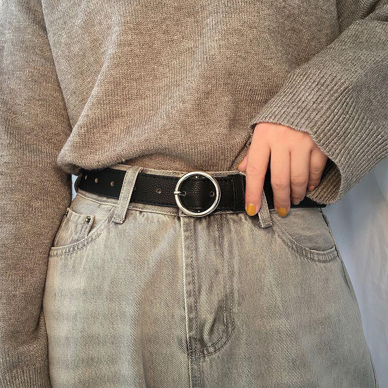 Belt For Women TO Buckle Ronde Disponible In Large Size Model Arieli by Zictor