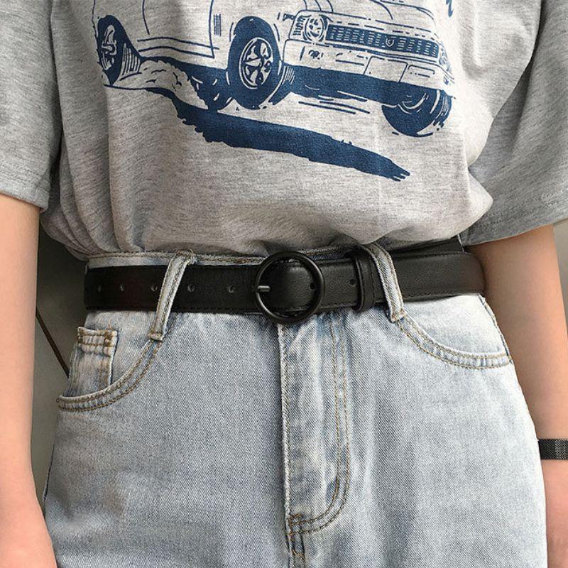Belt For Women TO Buckle Ronde Disponible In Large Size Model Kody by Zictor