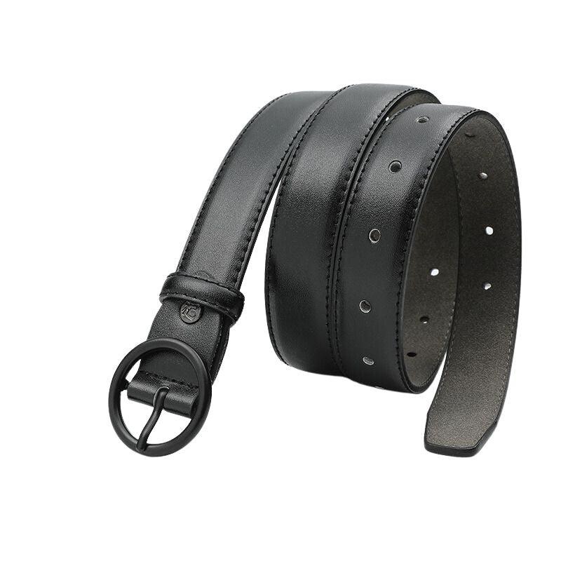 Belt classic for women to buckle ronde, disponible in large size, model Kody - Zictor