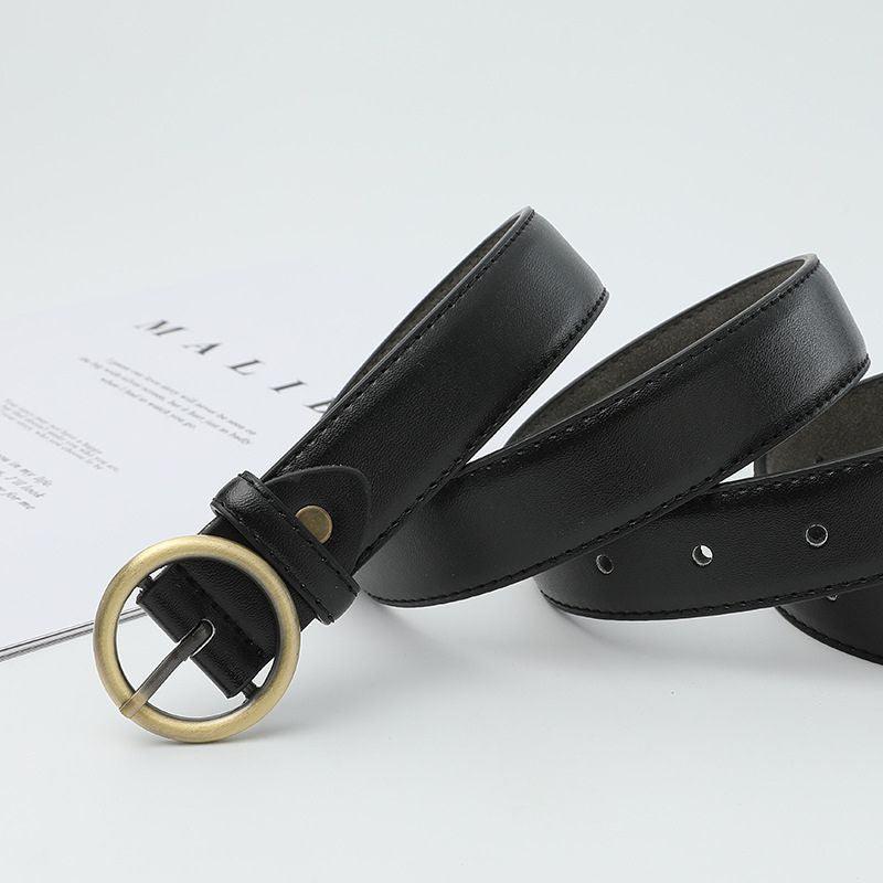 Belt For Women TO Buckle Ronde Golden Disponible In Large Size Model Madisyn by Zictor