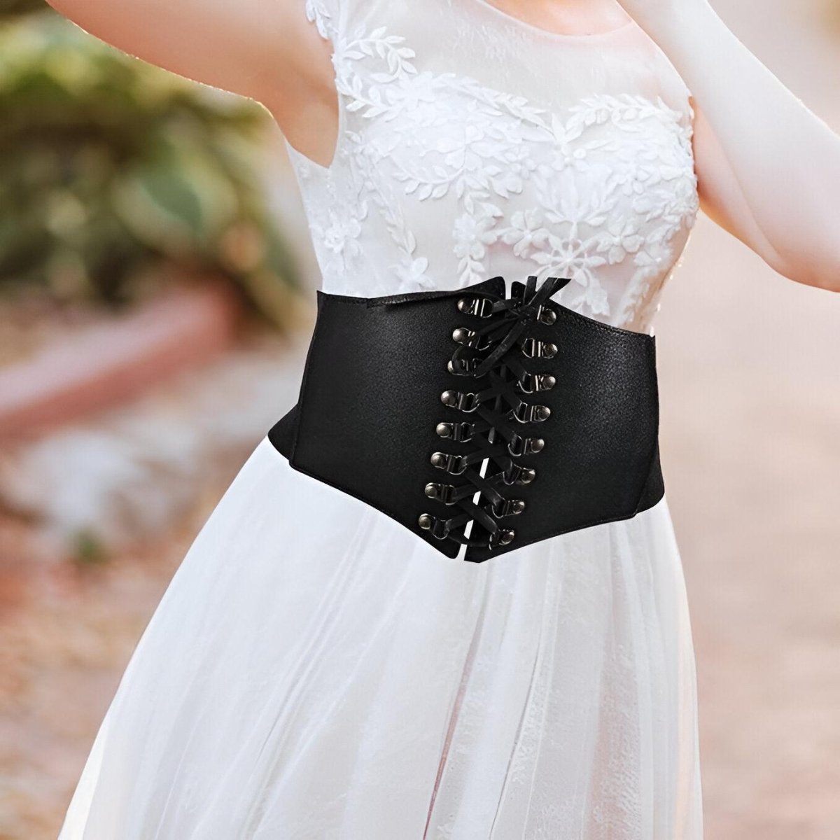 Belt TO Lacets With Buckles Metalliques Model Havon by Zictor