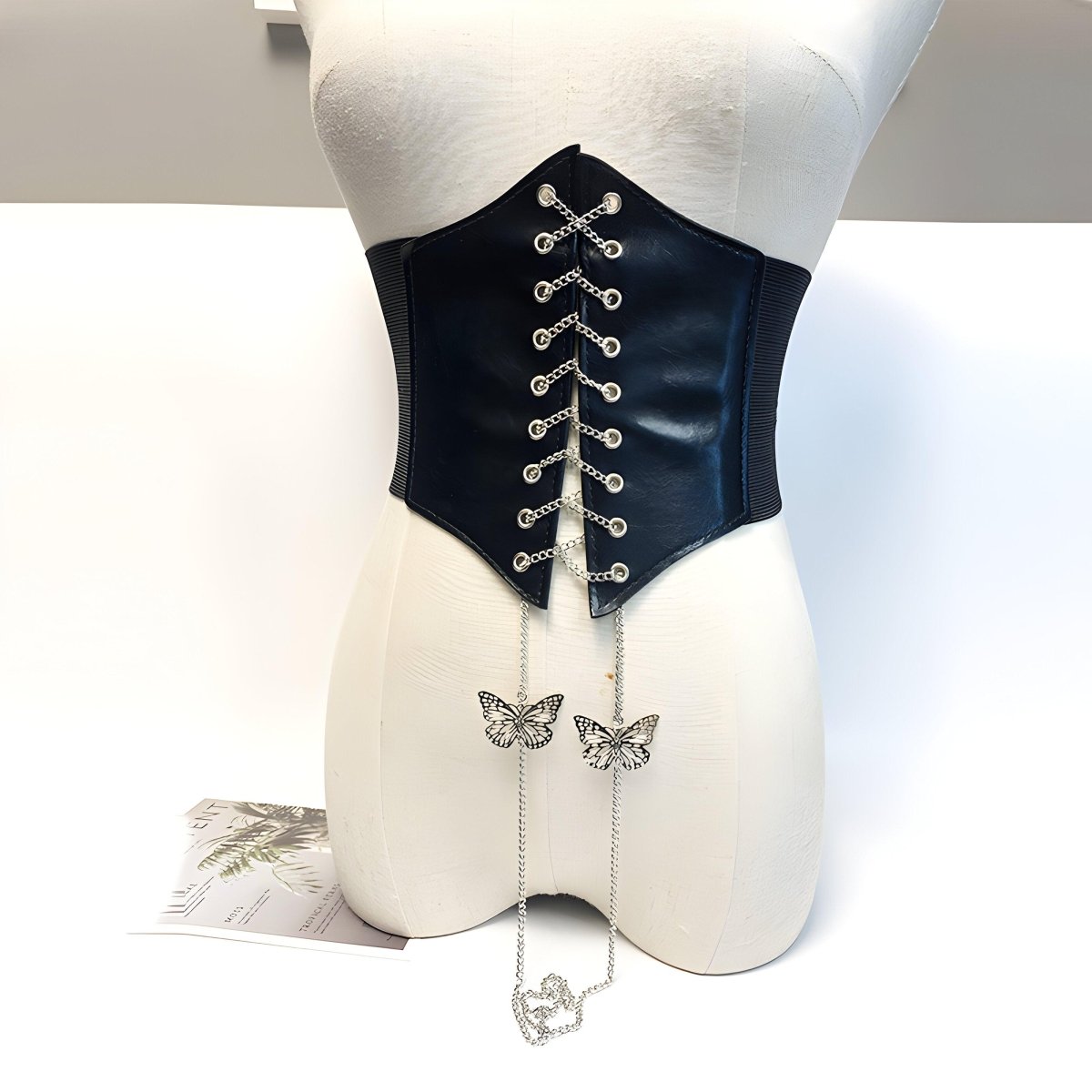 Belt corset with chaîne papillons, model Edi - Zictor