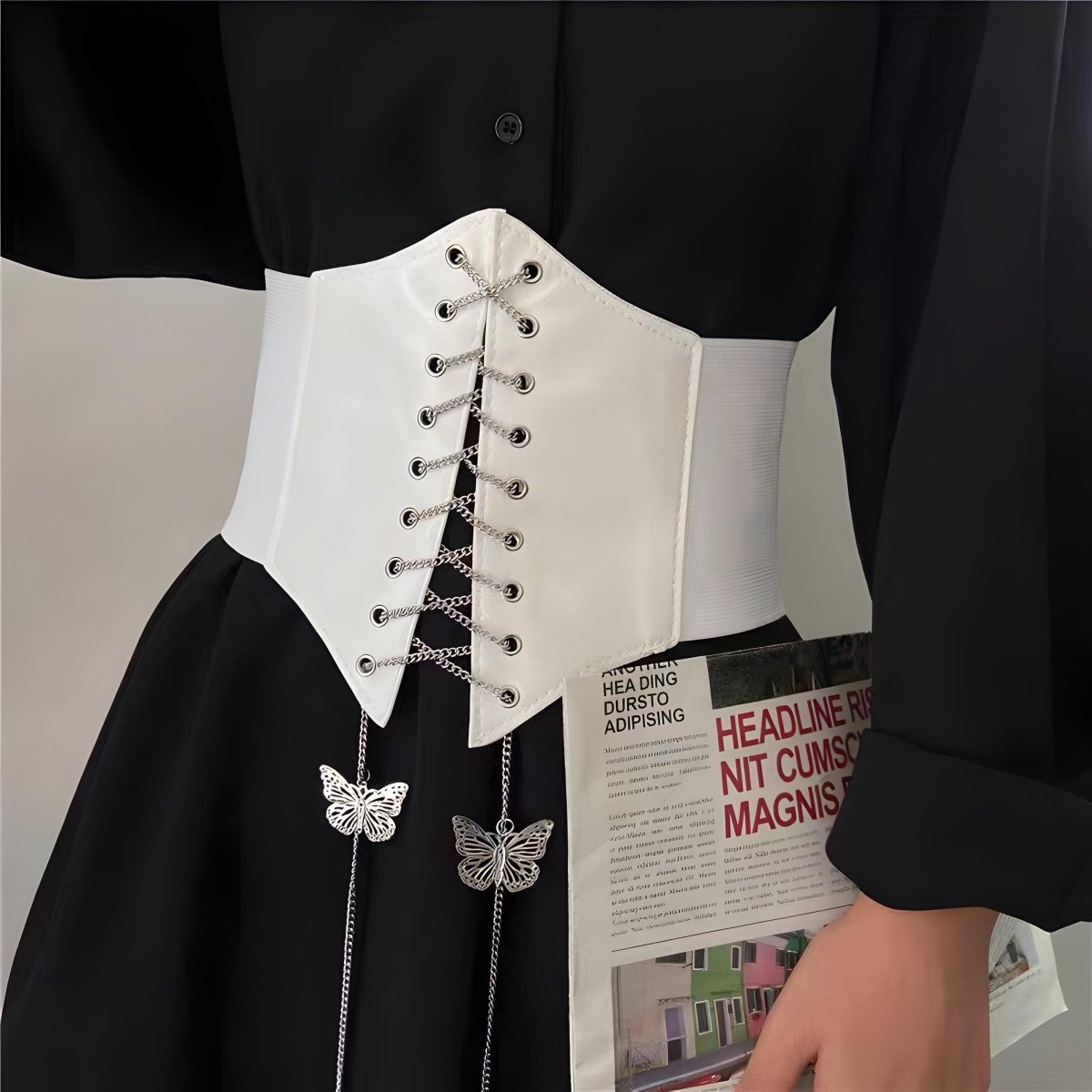 Belt With Chaine Papillons Model Edi by Zictor