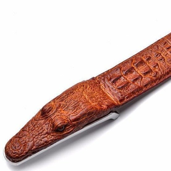 Belt Costume In Leather Crocodile For Men Model Harlow by Zictor