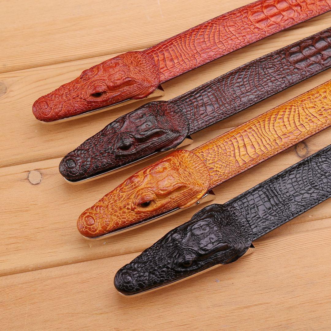 Belt Costume In Leather Crocodile For Men Model Harlow by Zictor