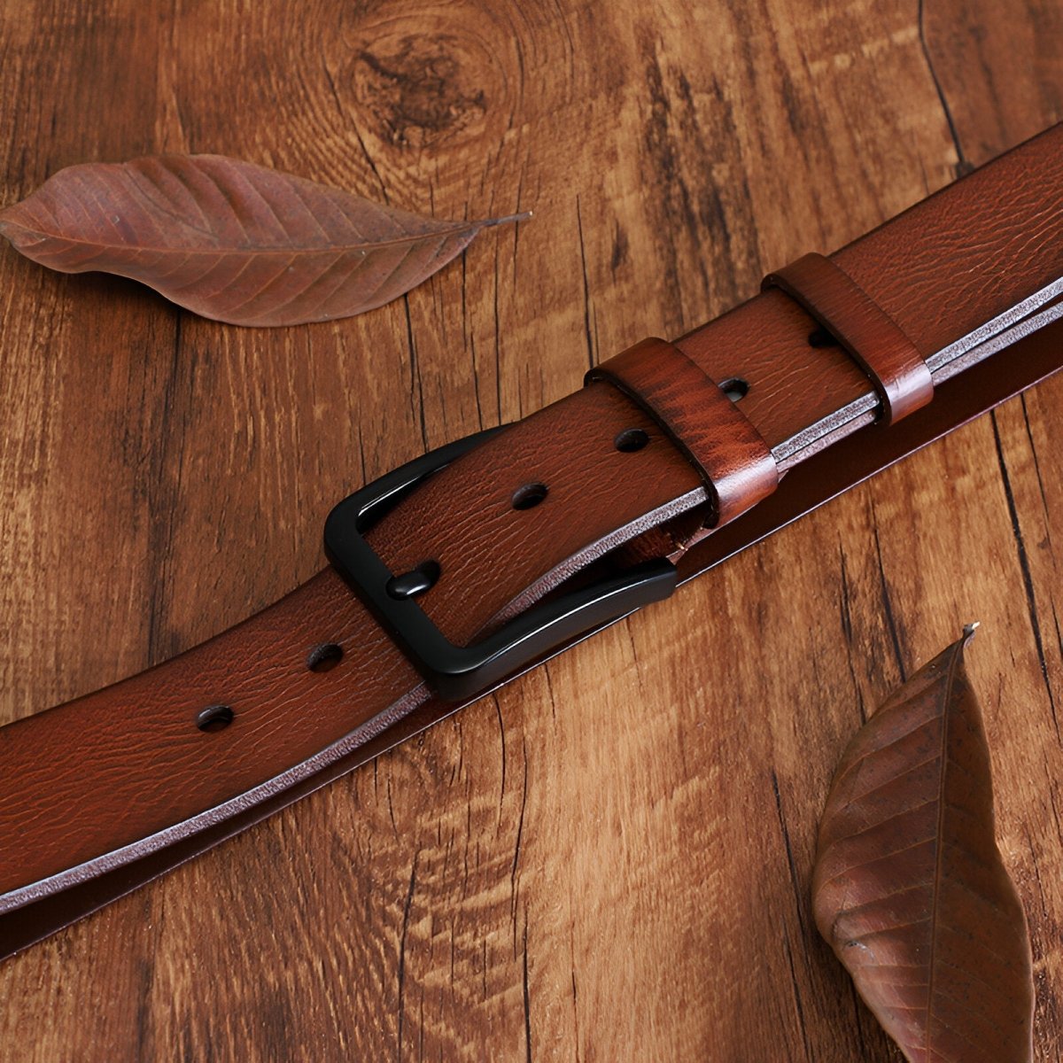 Belt In Leather Pleine Fleure For Men Model Nico by Zictor