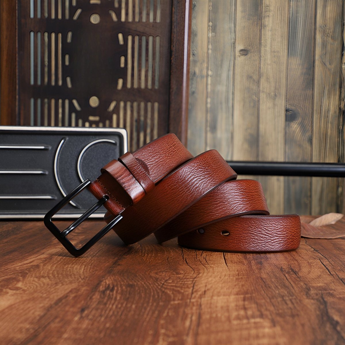 Belt In Leather Pleine Fleure For Men Model Nico by Zictor