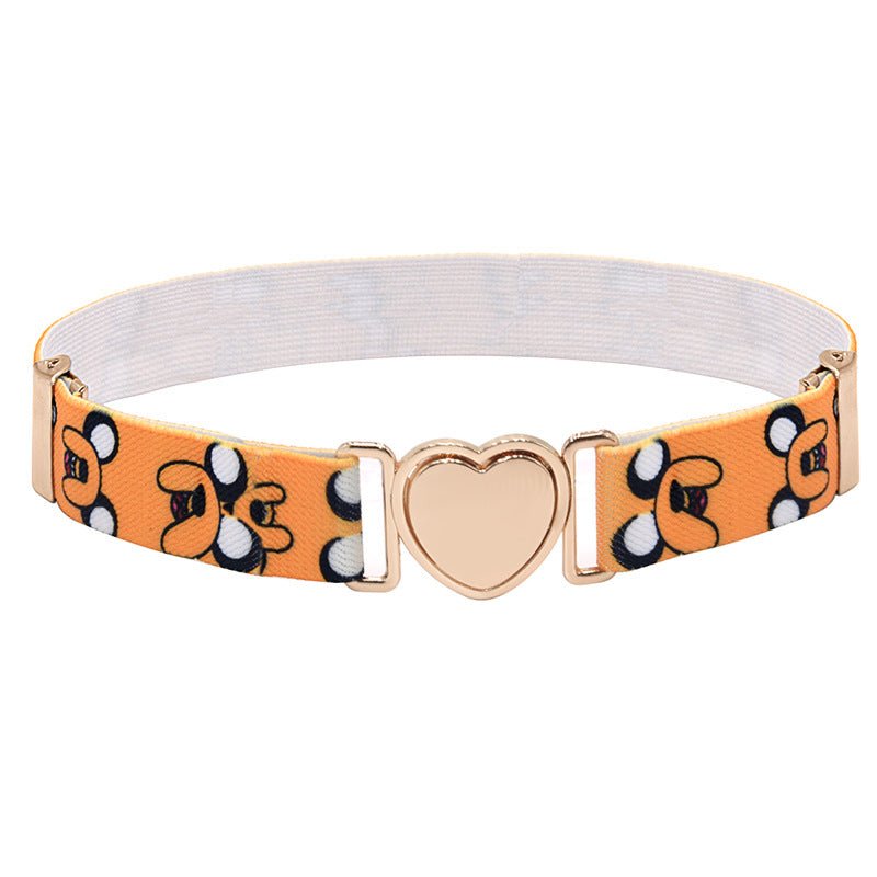 Belt elastic to attache rapide in forme of coeur, for fille, Adventure Time, model EdHarley - Zictor