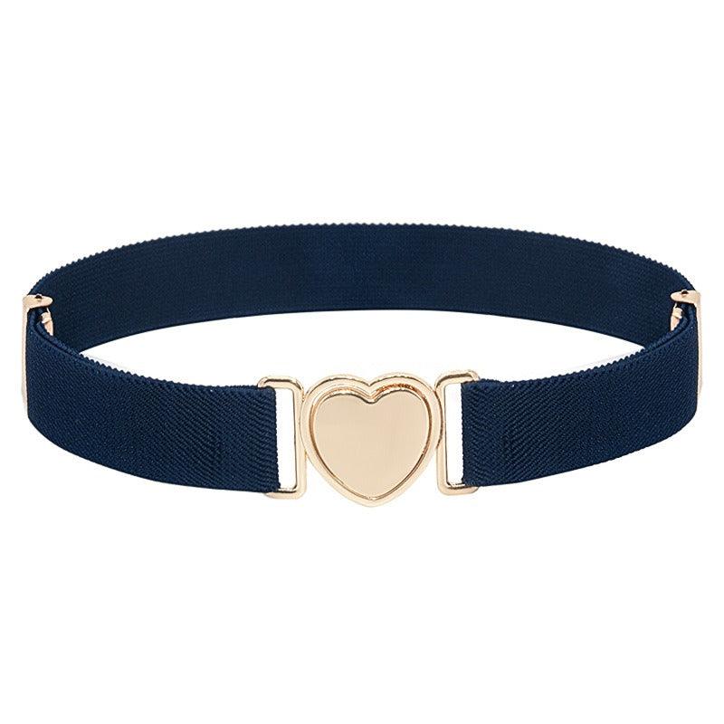 Belt elastic to attache rapide in forme of coeur, for fille, model Kay - Zictor