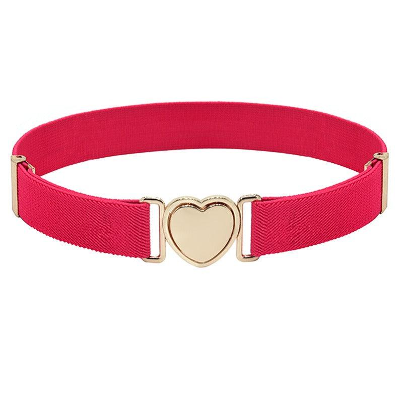 Belt elastic to attache rapide in forme of coeur, for fille, model Kay - Zictor
