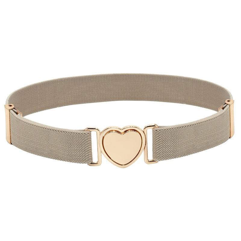 Belt elastic to attache rapide in forme of coeur, for fille, model Kay - Zictor