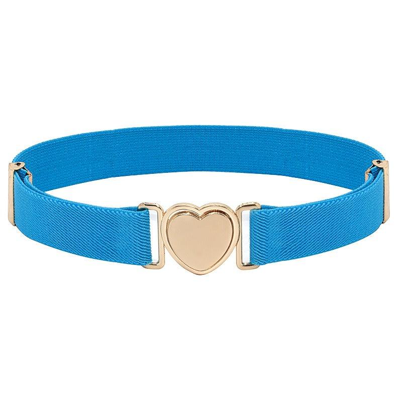 Belt elastic to attache rapide in forme of coeur, for fille, model Kay - Zictor