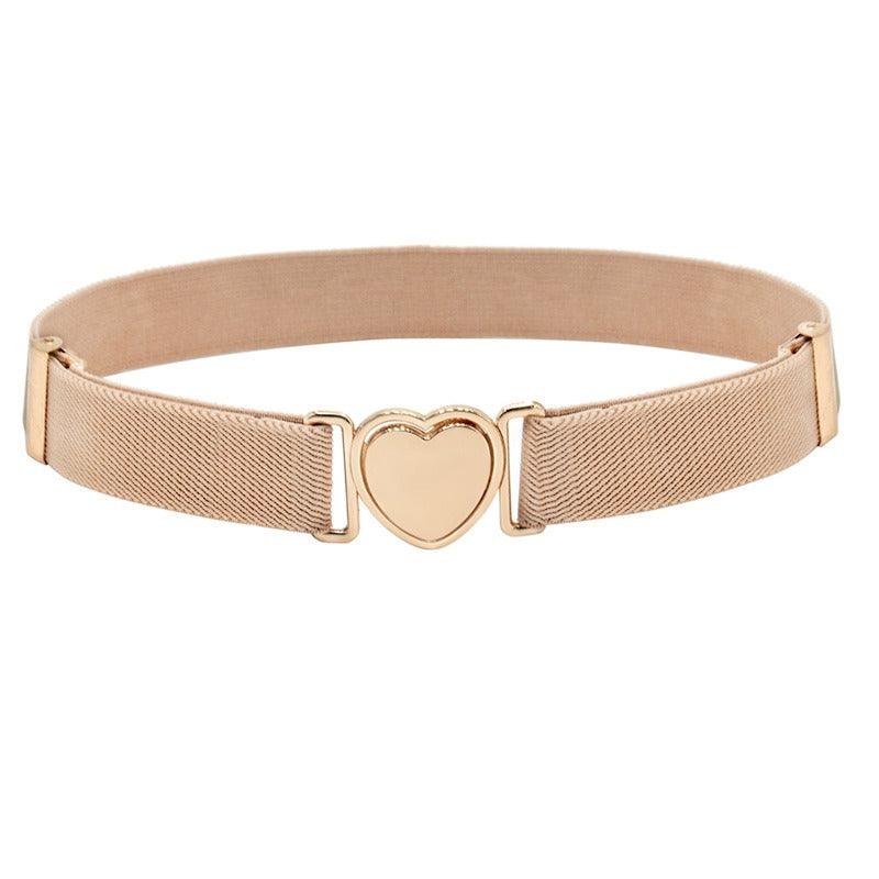 Belt elastic to attache rapide in forme of coeur, for fille, model Kay - Zictor
