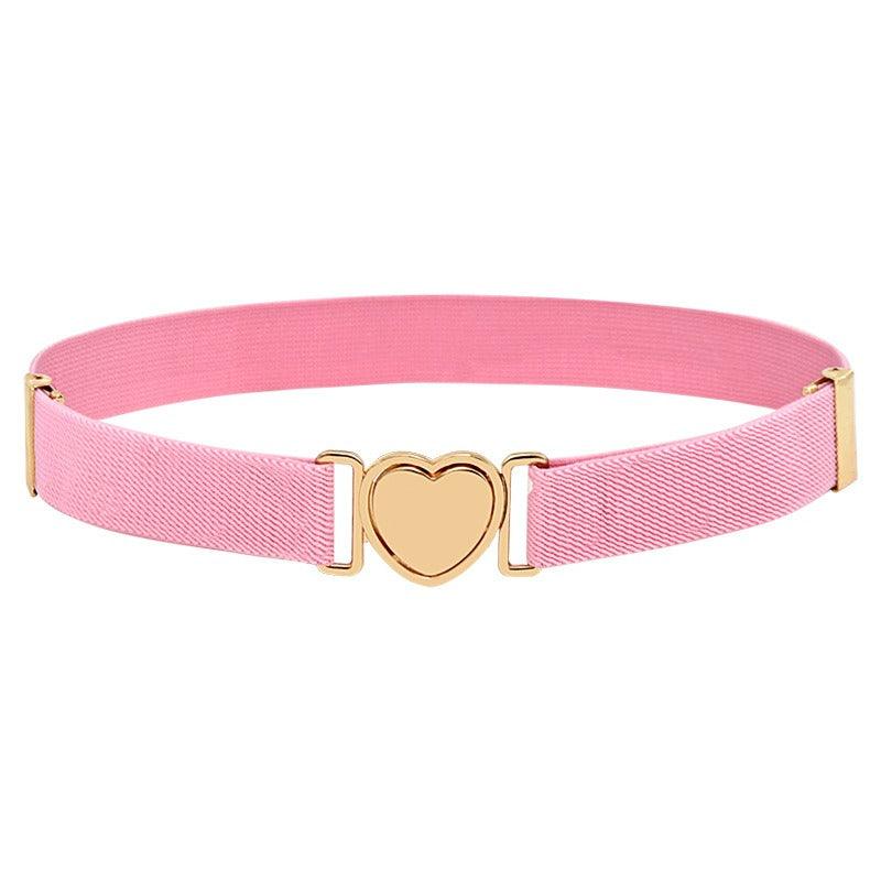 Belt elastic to attache rapide in forme of coeur, for fille, model Kay - Zictor