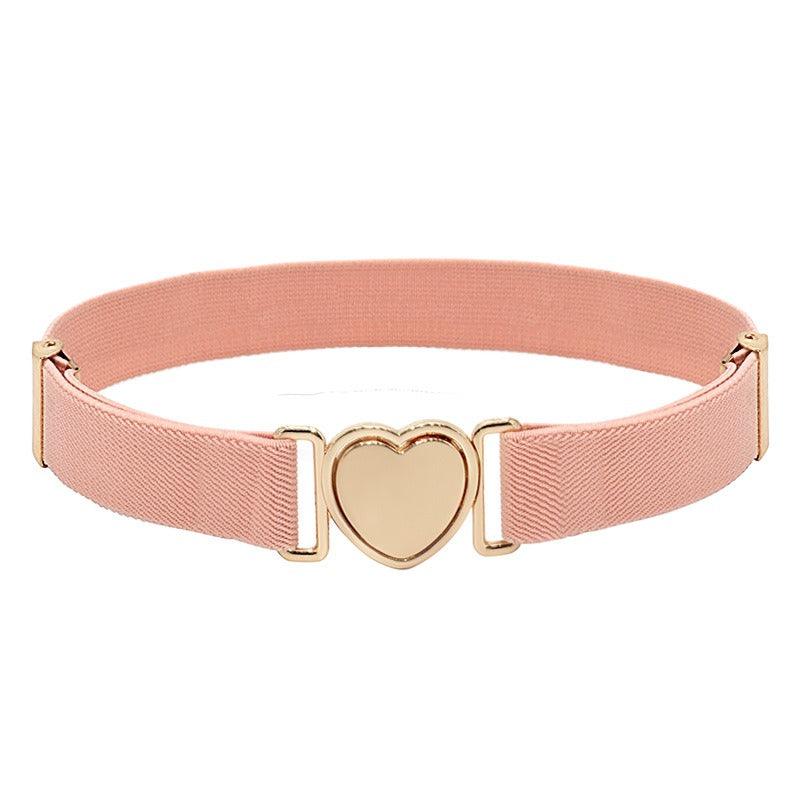 Belt elastic to attache rapide in forme of coeur, for fille, model Kay - Zictor