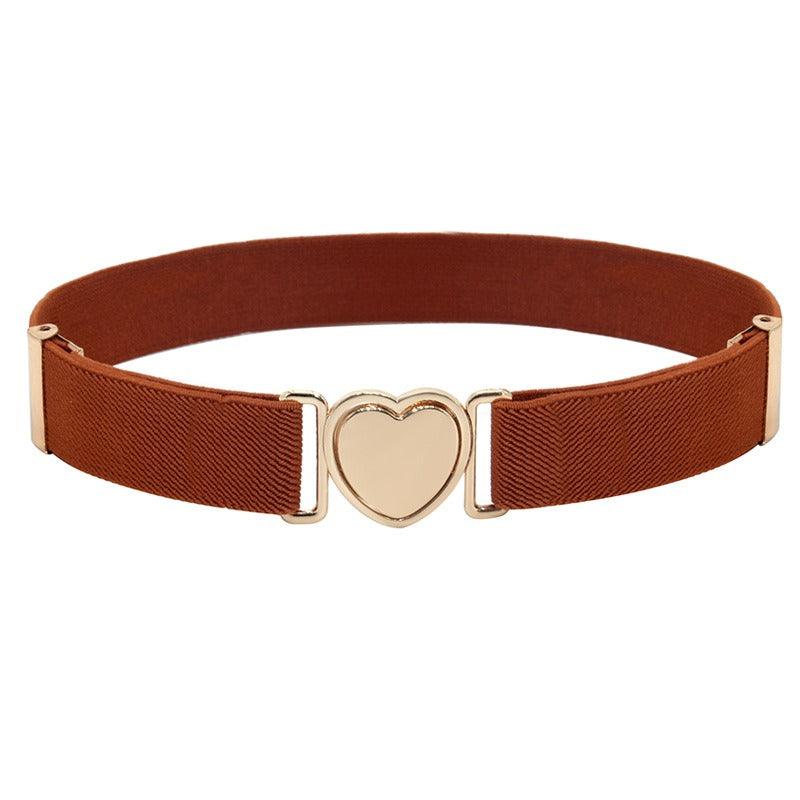 Belt elastic to attache rapide in forme of coeur, for fille, model Kay - Zictor