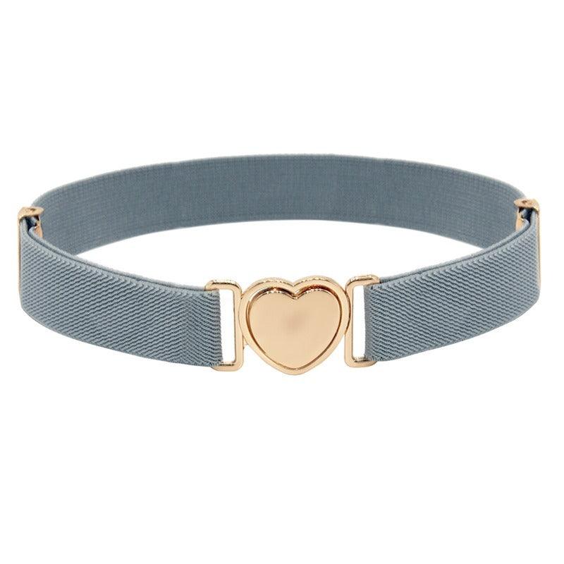 Belt elastic to attache rapide in forme of coeur, for fille, model Kay - Zictor