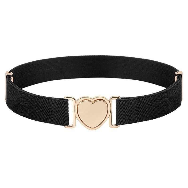 Belt elastic to attache rapide in forme of coeur, for fille, model Kay - Zictor