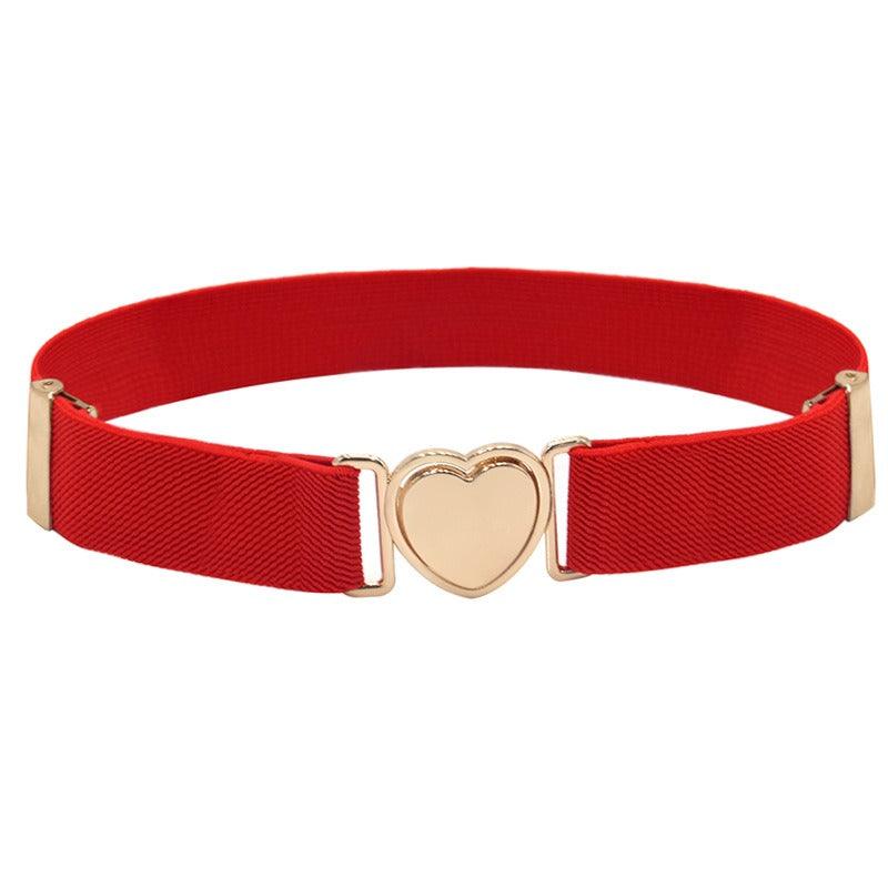 Belt elastic to attache rapide in forme of coeur, for fille, model Kay - Zictor