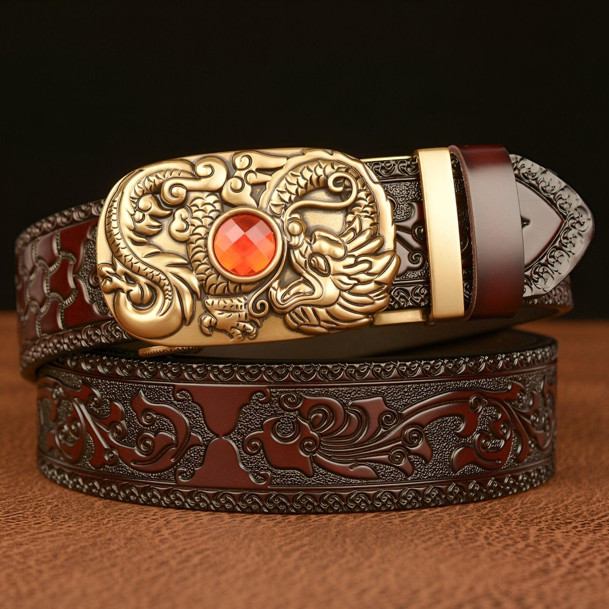 Belt Esprit Animal ornée d'a pierre to motif Dragon, model Ellerey - Zictor