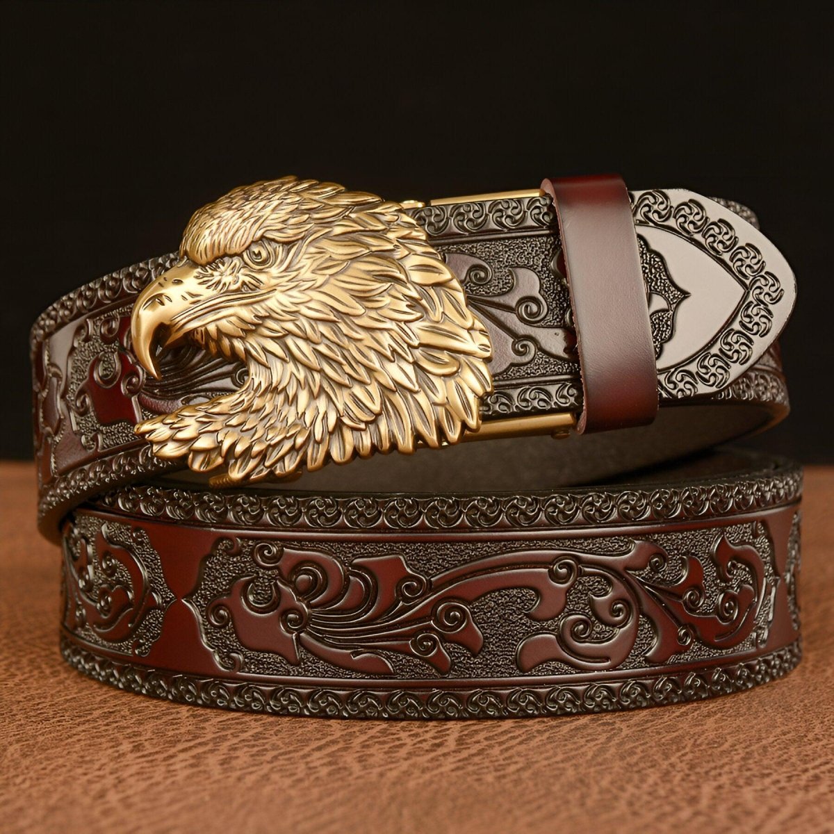 Belt Esprit Animal to buckle in forme d'Aigle, model Amadi - Zictor