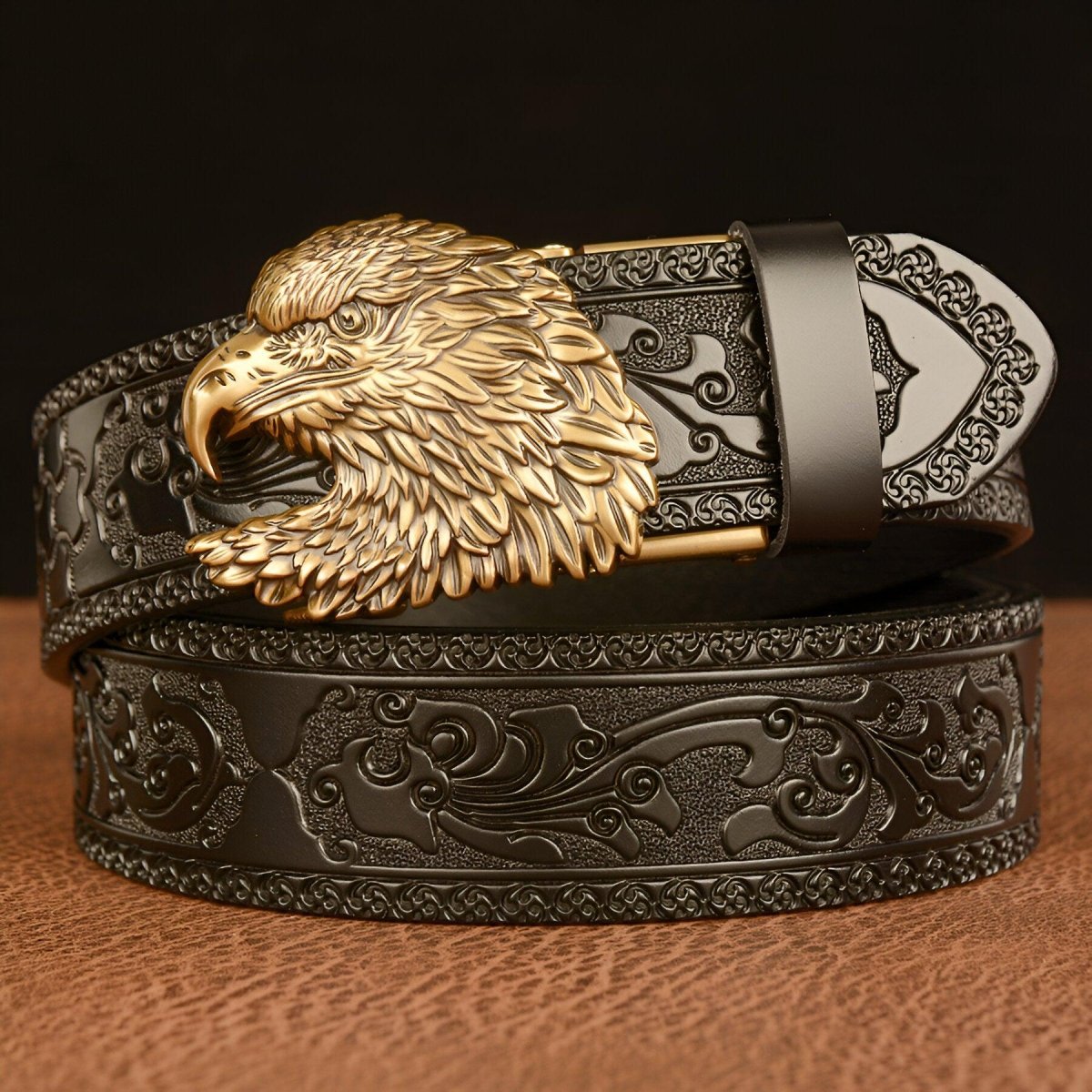 Belt Esprit Animal to buckle in forme d'Aigle, model Amadi - Zictor