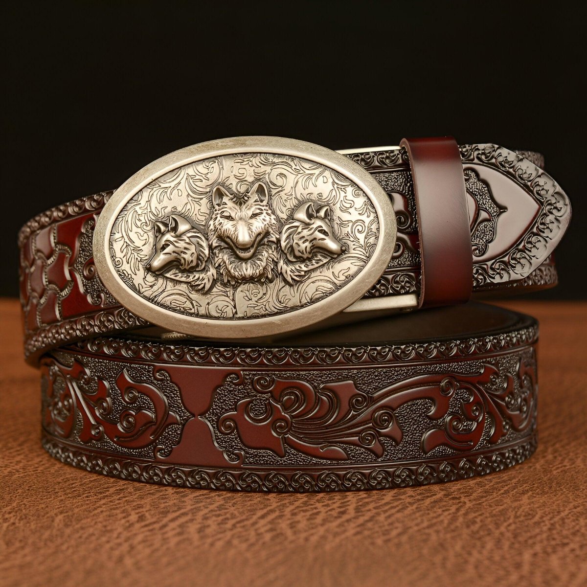Belt Esprit Animal to motif 3 têtes of Aydenp, model Bayo - Zictor