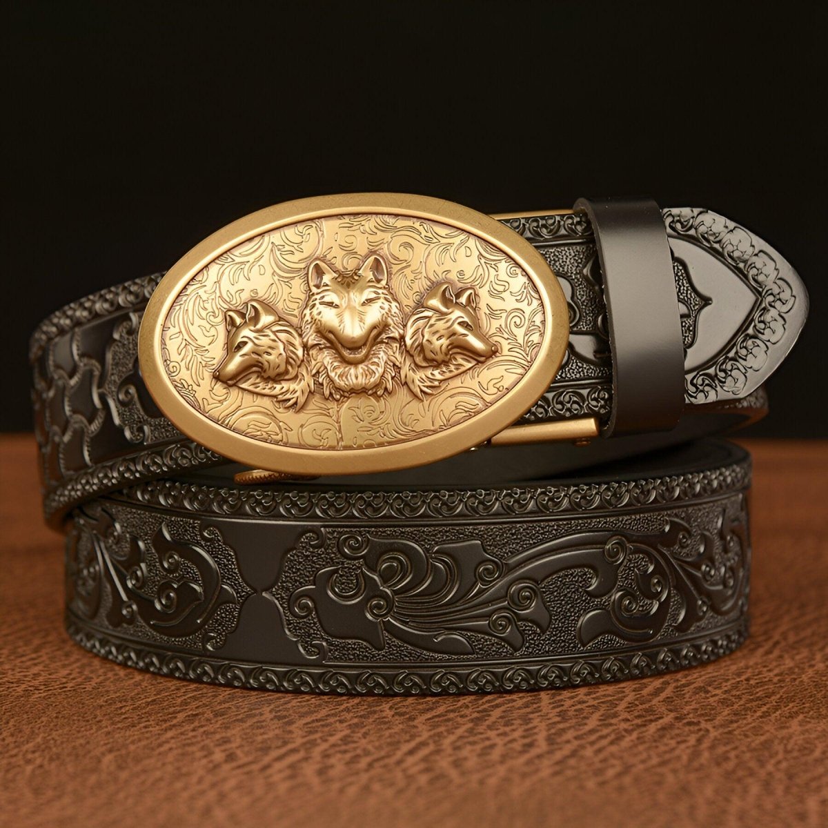 Belt Esprit Animal to motif 3 têtes of Aydenp, model Bayo - Zictor