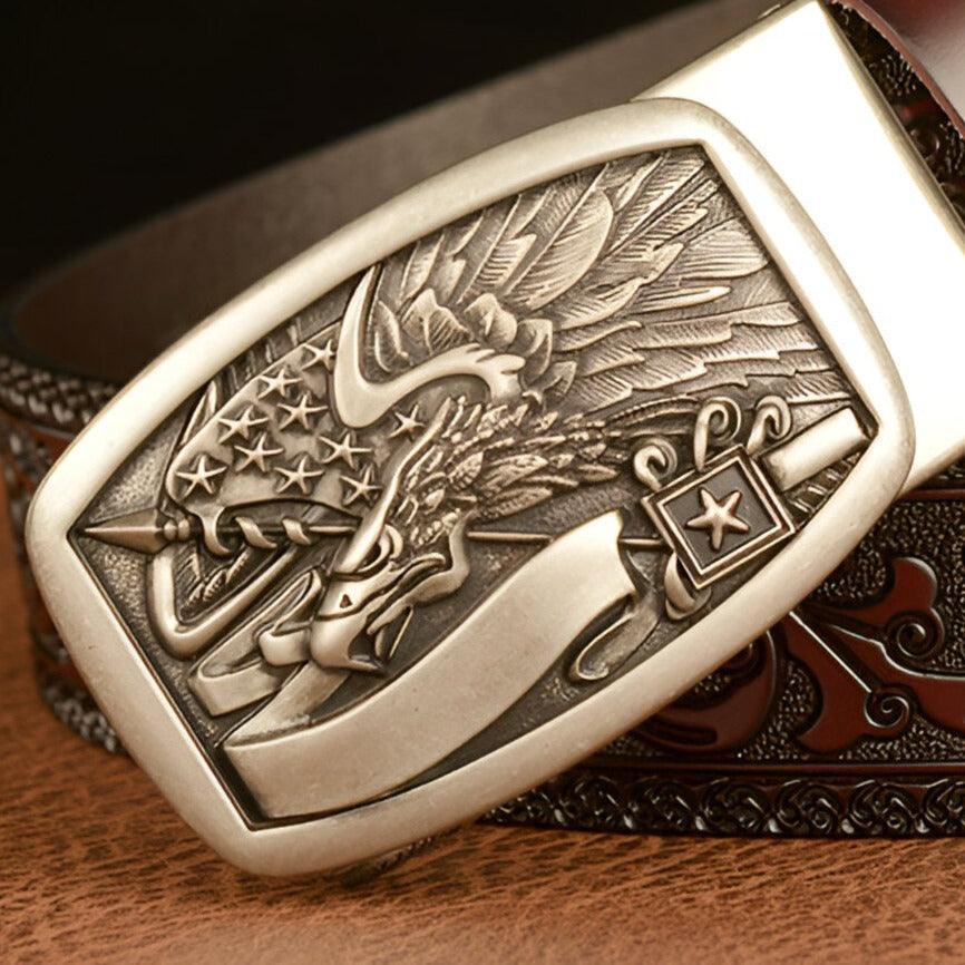 Belt Animal TO Motif Aigle And Drapeau Americain Model Adriel by Zictor