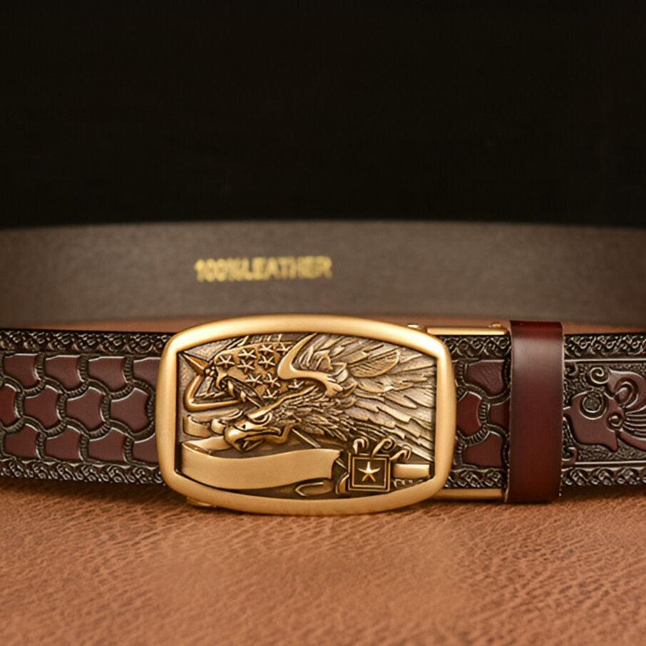 Belt Animal TO Motif Aigle And Drapeau Americain Model Adriel by Zictor