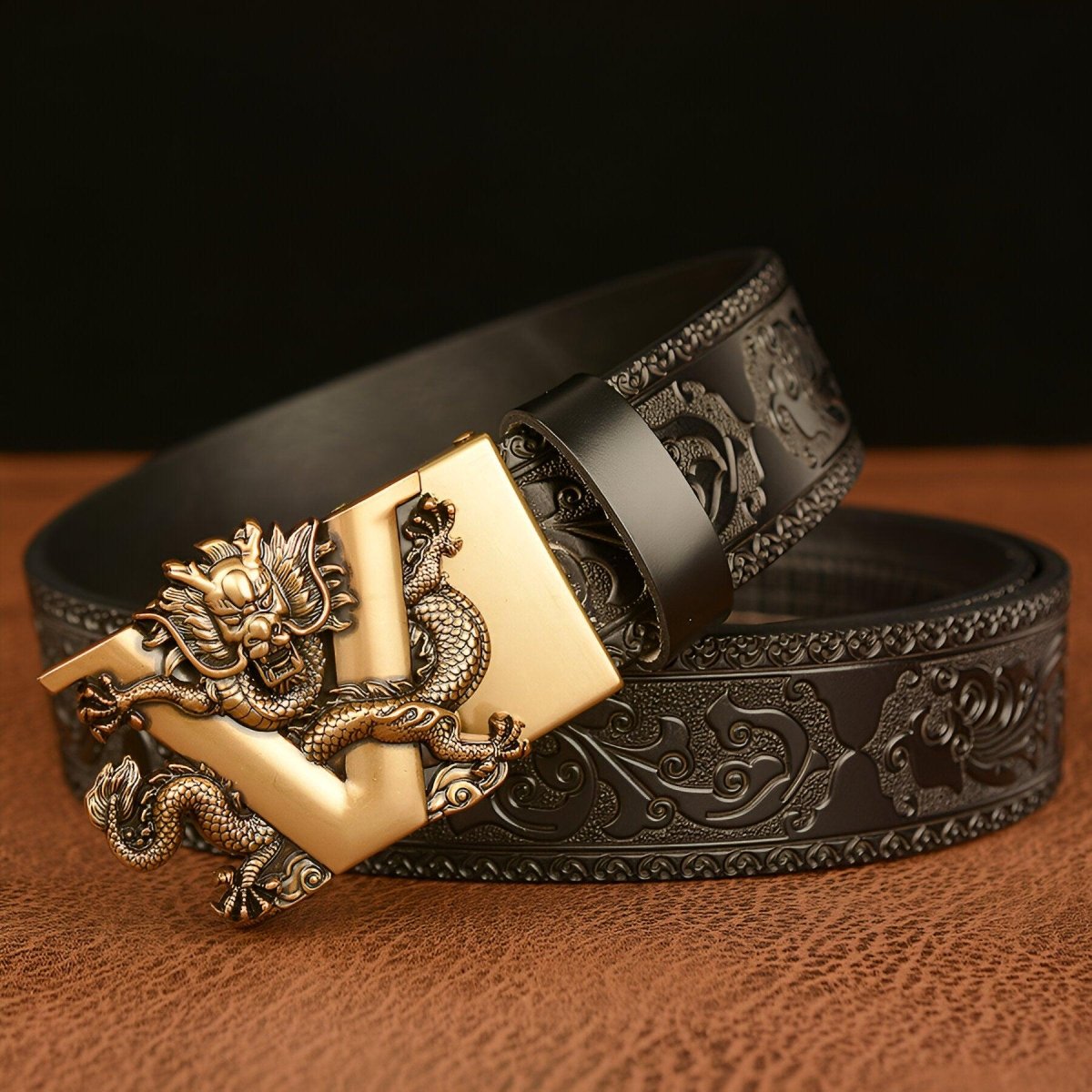 Belt Animal TO Motif Dragon And Lettre V Model Peytin by Zictor