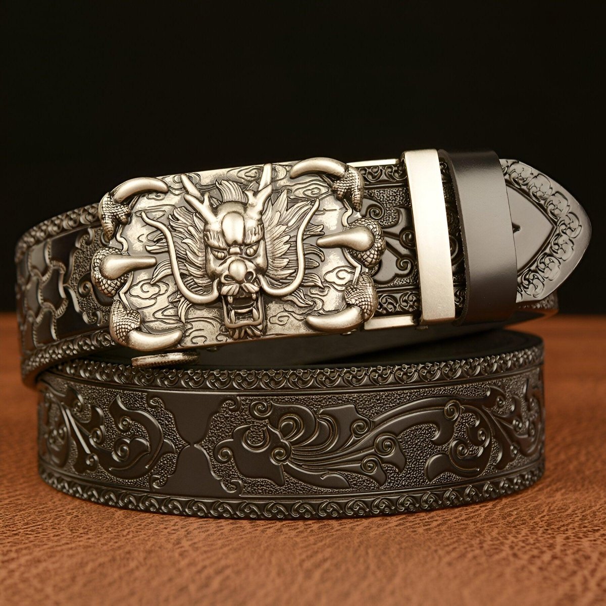 Belt Esprit Animal to motif Dragon with griffes, model Kolby - Zictor